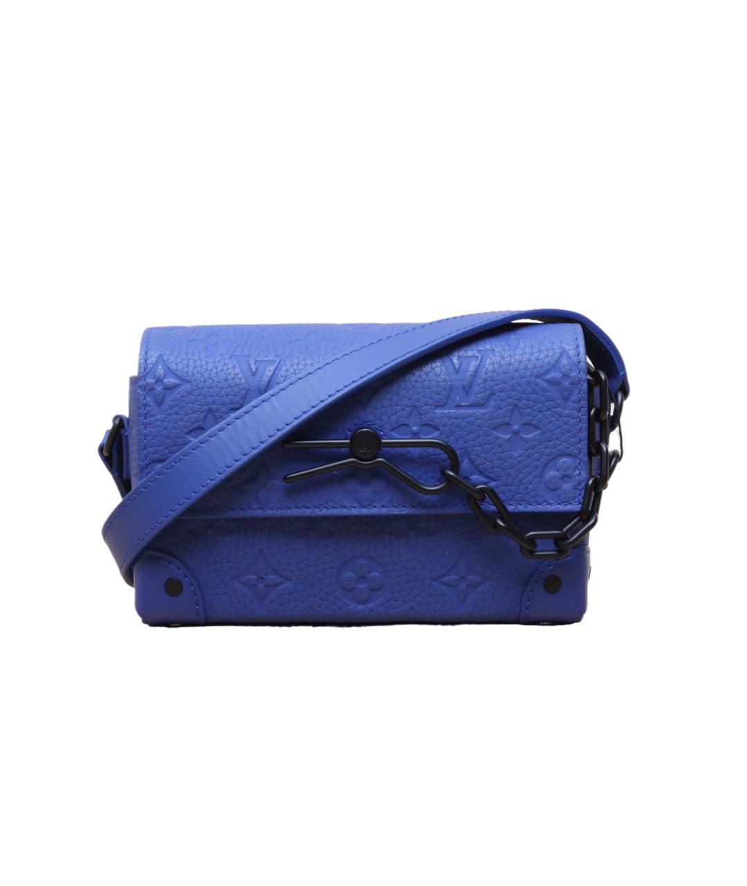 LOUIS VUITTON Синяя кожаная сумка через плечо, фото 1