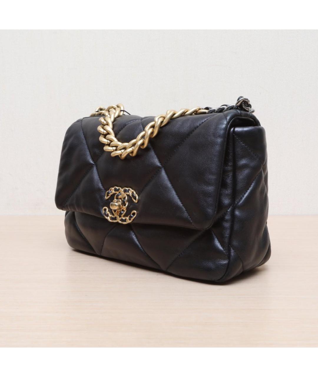 CHANEL Черная кожаная сумка через плечо, фото 4
