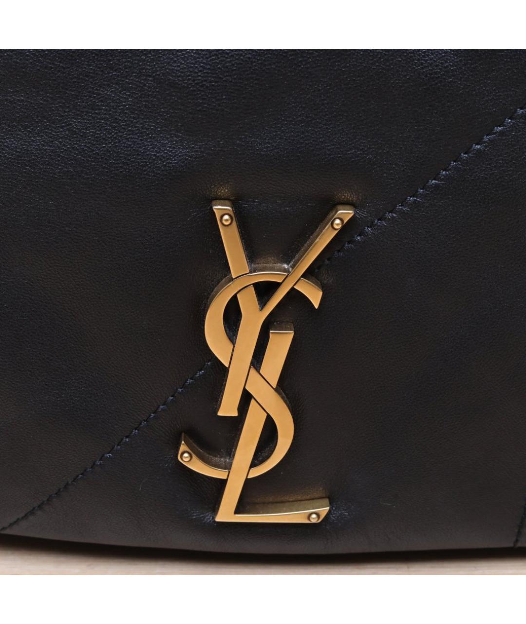 SAINT LAURENT Черная кожаная сумка через плечо, фото 8