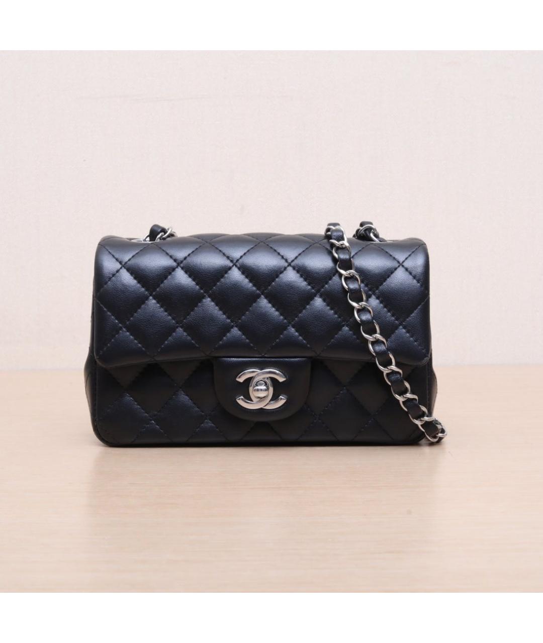 CHANEL Черная кожаная сумка через плечо, фото 3