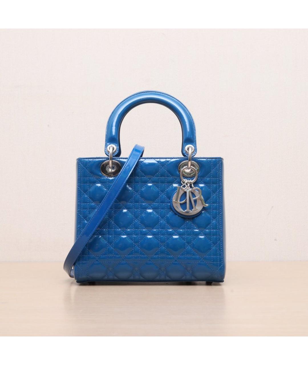 CHRISTIAN DIOR Синяя сумка через плечо, фото 3