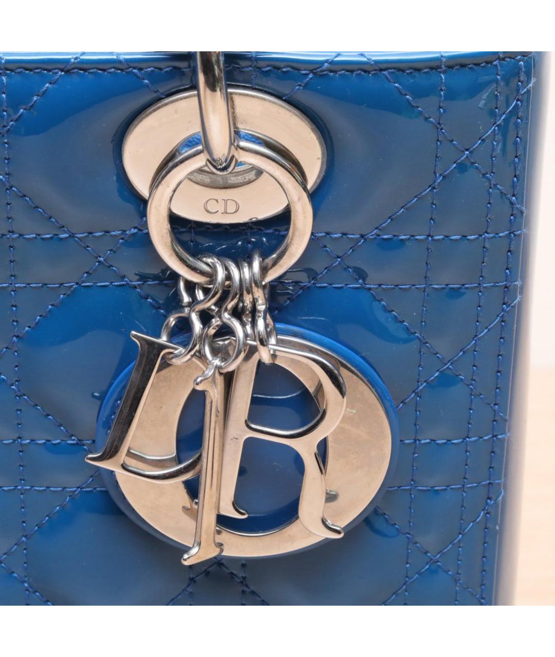 CHRISTIAN DIOR Синяя сумка через плечо, фото 8