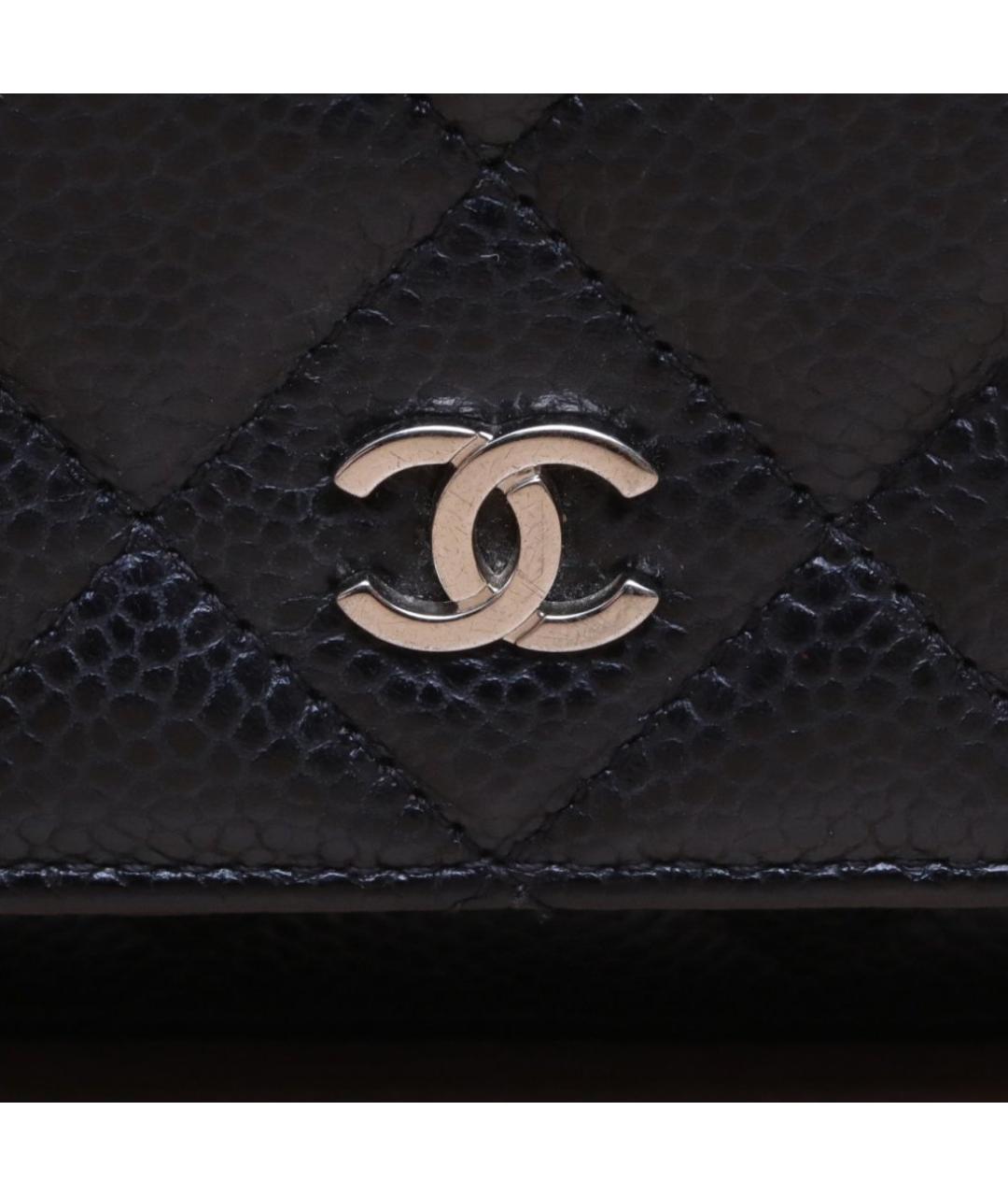 CHANEL Черная кожаная сумка через плечо, фото 8
