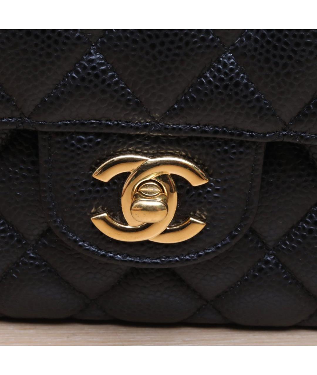 CHANEL Черная кожаная сумка через плечо, фото 8
