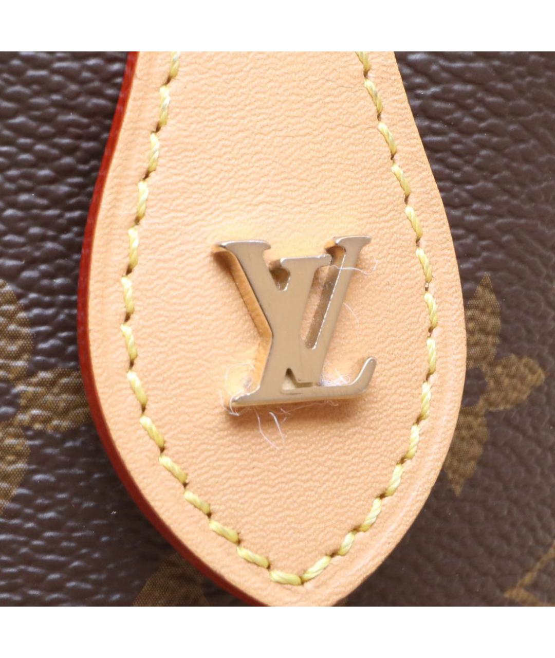 LOUIS VUITTON Коричневая кожаная сумка через плечо, фото 8