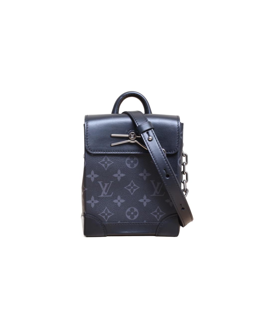 LOUIS VUITTON Черная кожаная сумка через плечо, фото 1