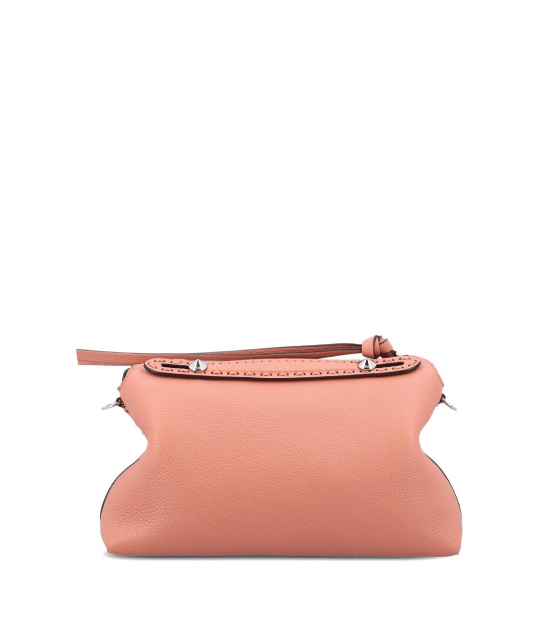 FENDI Розовая кожаная сумка через плечо, фото 2