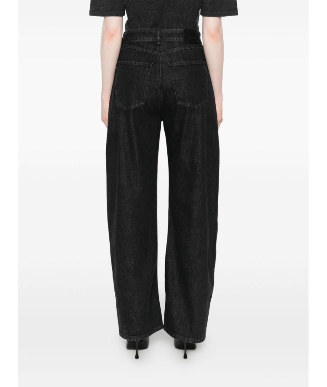 SPORTMAX Черные хлопковые прямые джинсы, фото 5