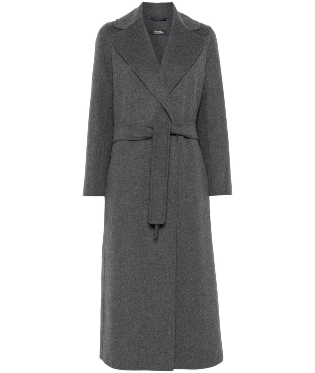 'S MAX MARA Серое шерстяное пальто, фото 1