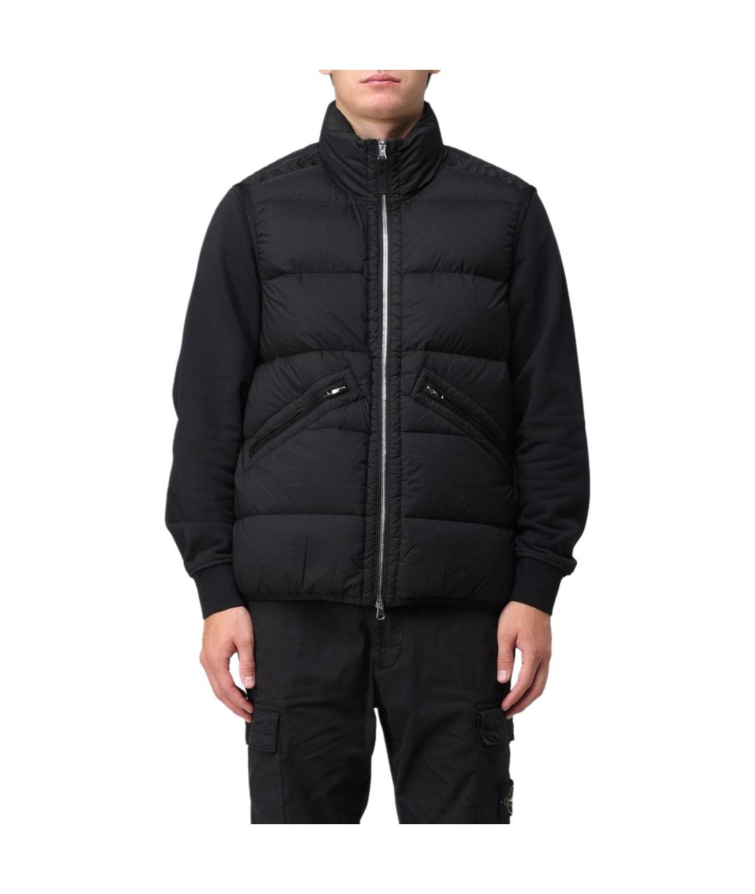 STONE ISLAND Черный жилет, фото 2