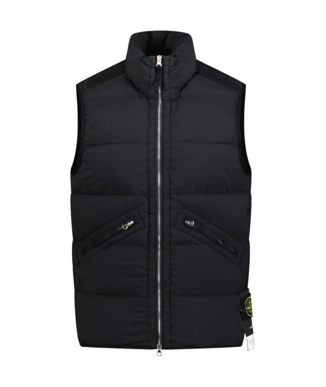 STONE ISLAND Черный жилет, фото 1