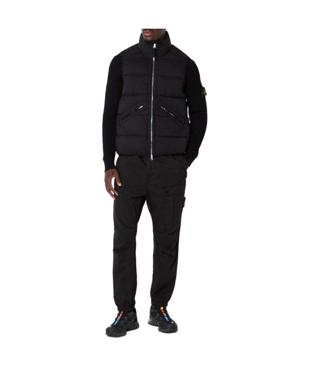 STONE ISLAND Черный жилет, фото 7