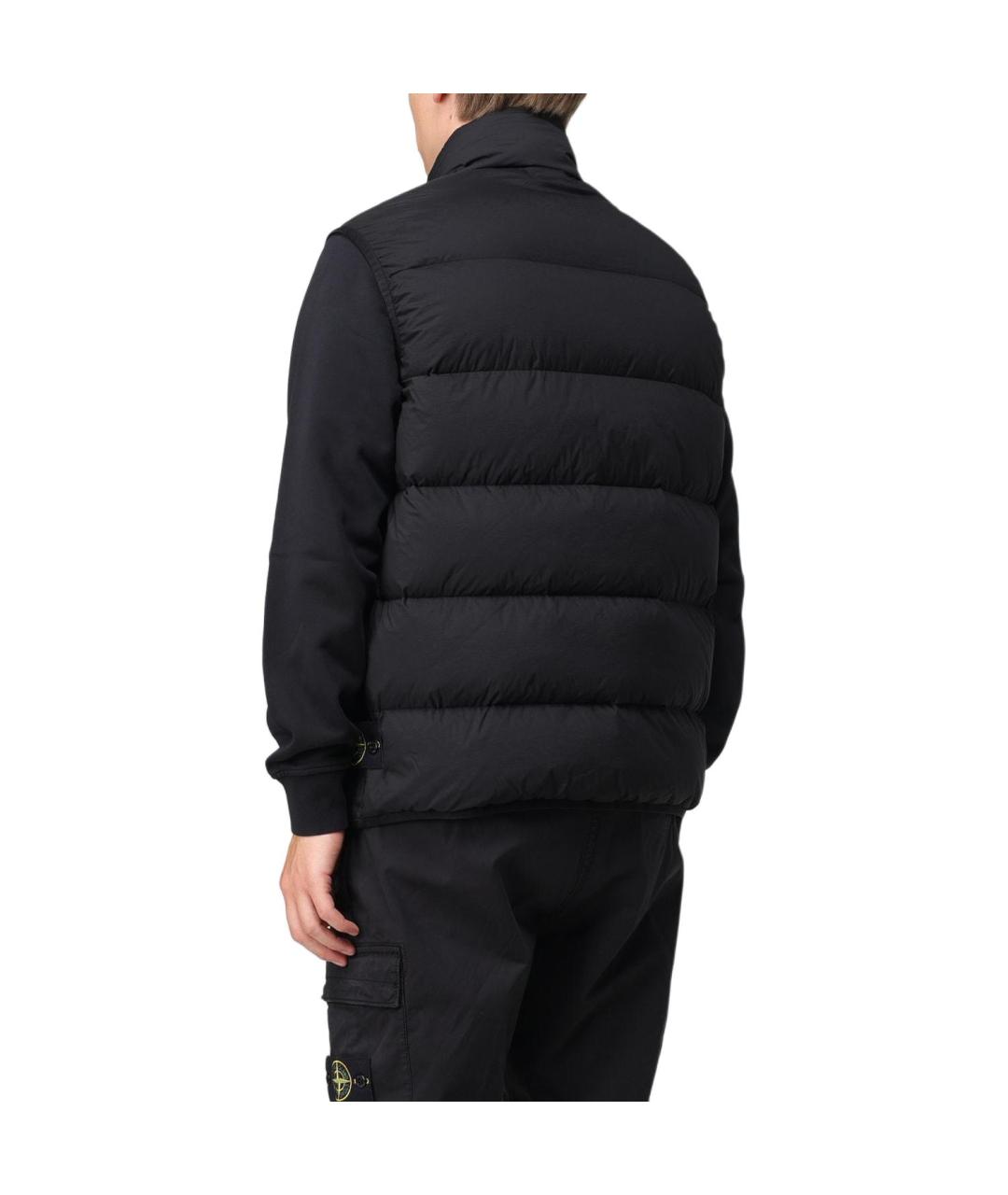 STONE ISLAND Черный жилет, фото 3