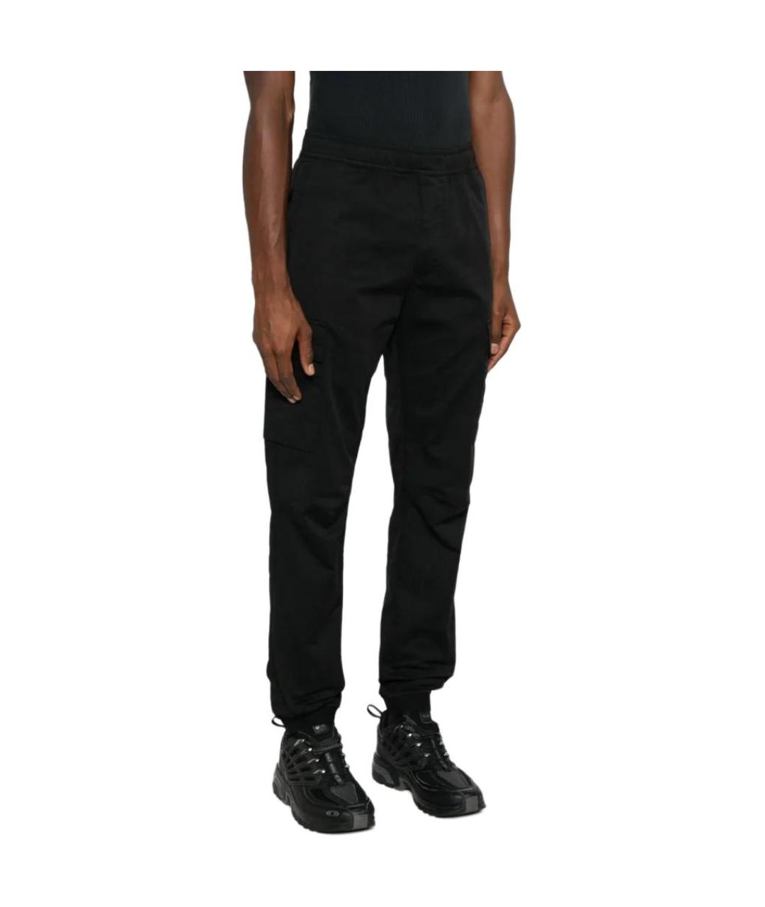 STONE ISLAND Черные повседневные брюки, фото 5