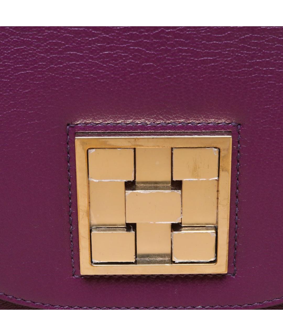 HERMES Фиолетовая кожаная сумка через плечо, фото 8