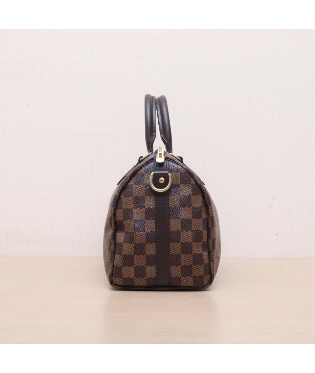 LOUIS VUITTON Коричневая кожаная сумка через плечо, фото 5