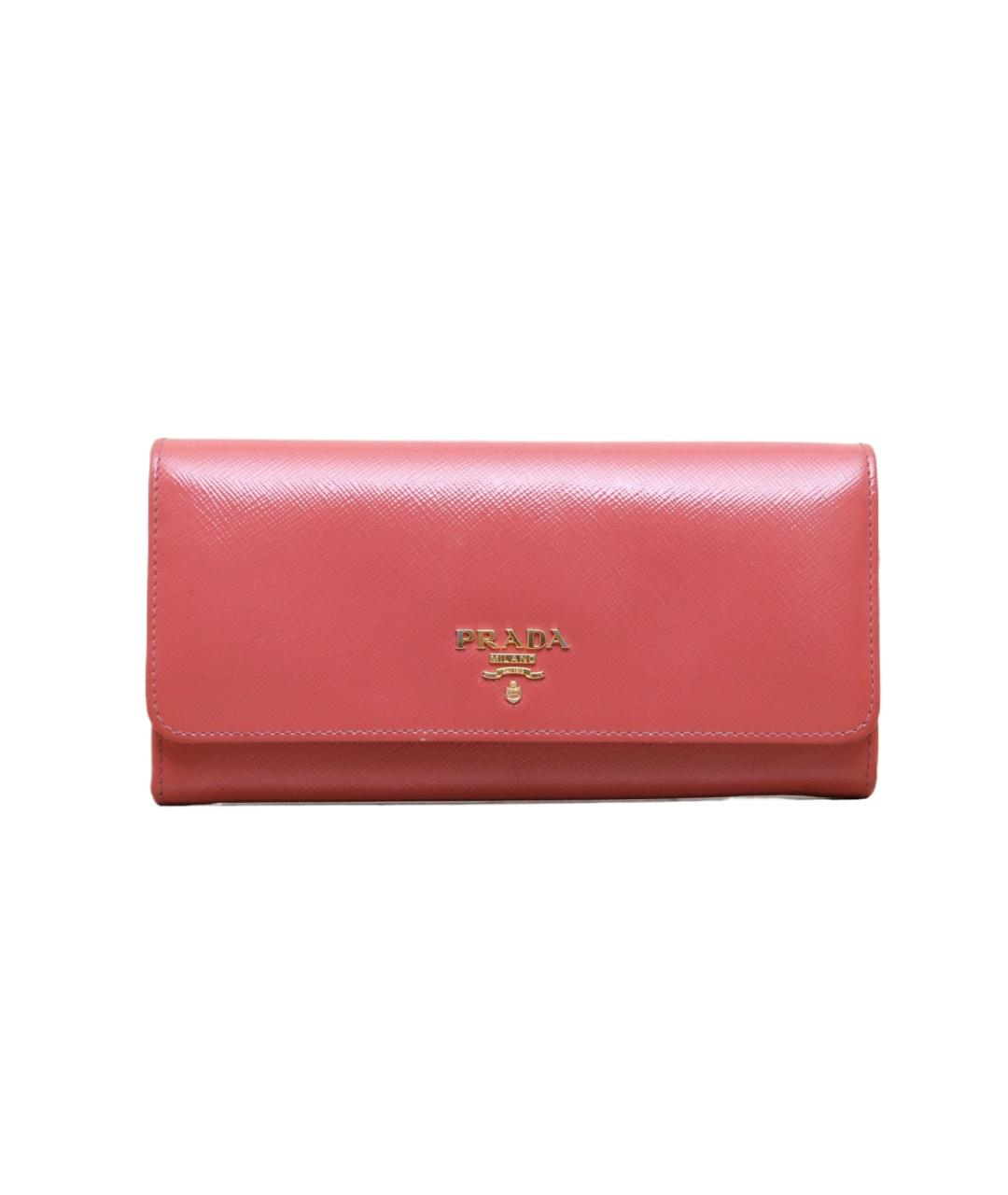 PRADA Красный кожаный кошелек, фото 1