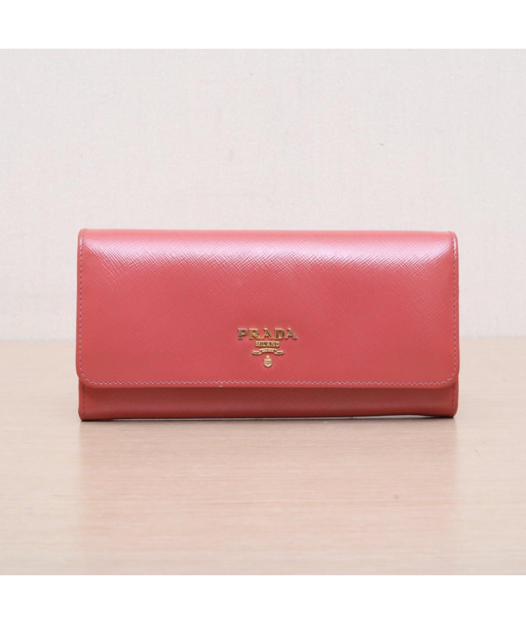 PRADA Красный кожаный кошелек, фото 3