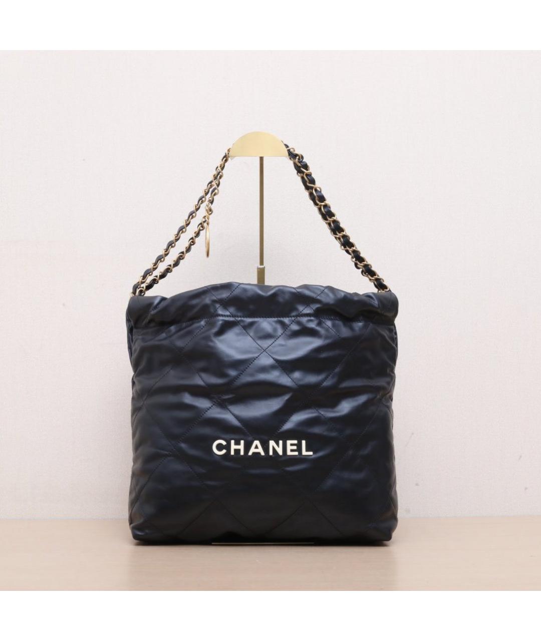 CHANEL Черная кожаная сумка через плечо, фото 3