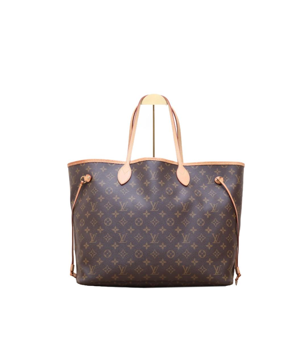 LOUIS VUITTON Коричневая кожаная сумка тоут, фото 1