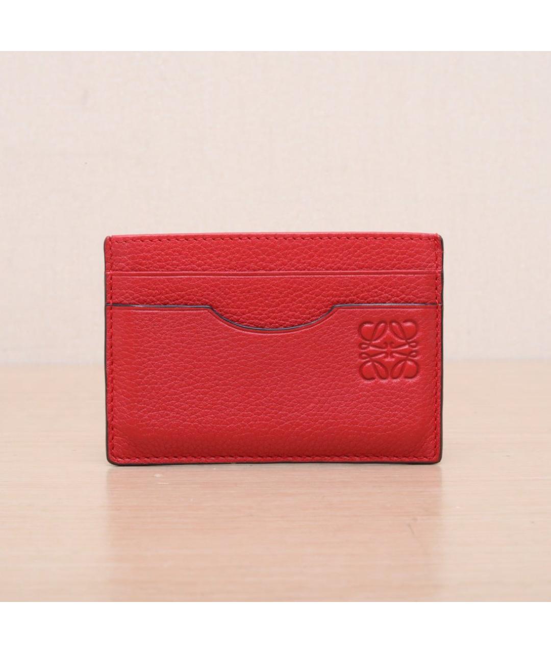 LOEWE Красный кожаный кошелек, фото 3