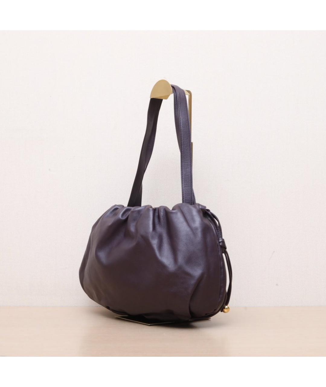 BOTTEGA VENETA Бордовая кожаная сумка через плечо, фото 4