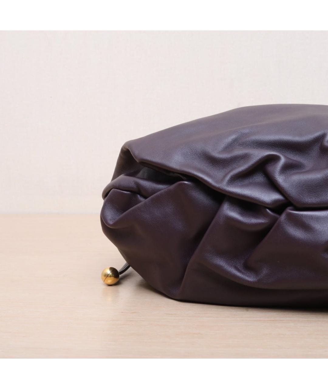 BOTTEGA VENETA Бордовая кожаная сумка через плечо, фото 9