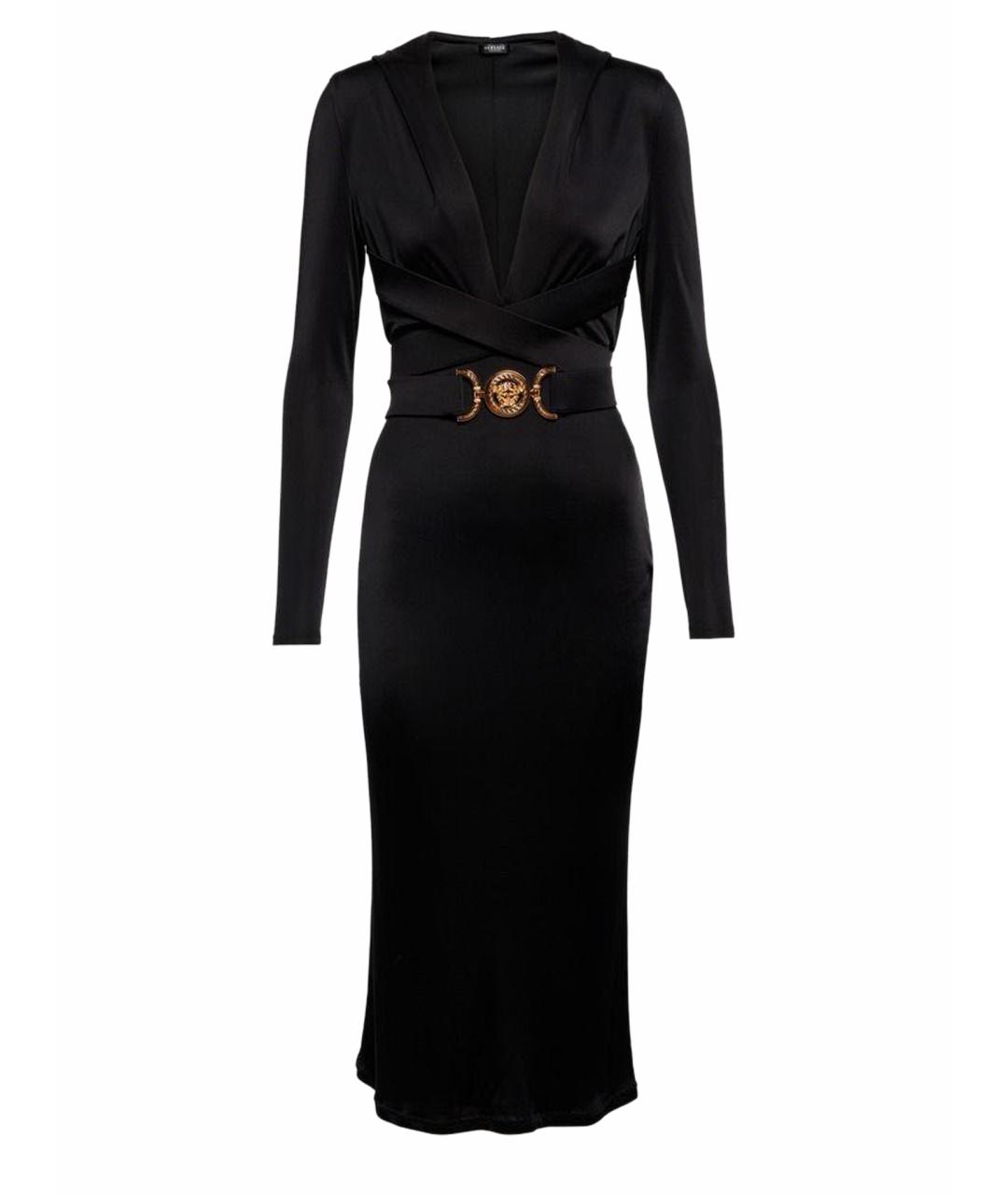 VERSACE Черное вечернее платье, фото 1