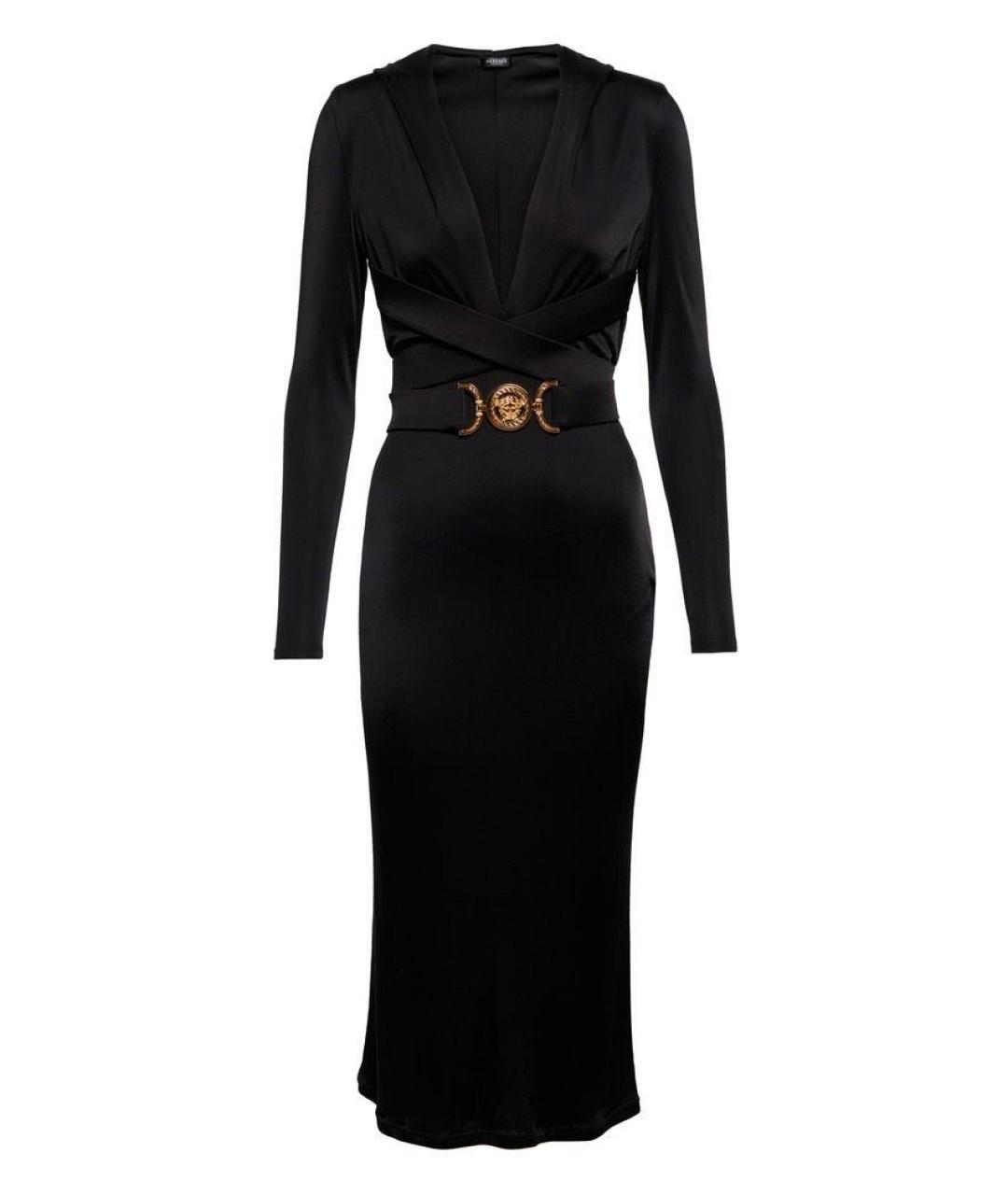 VERSACE Черное вечернее платье, фото 3