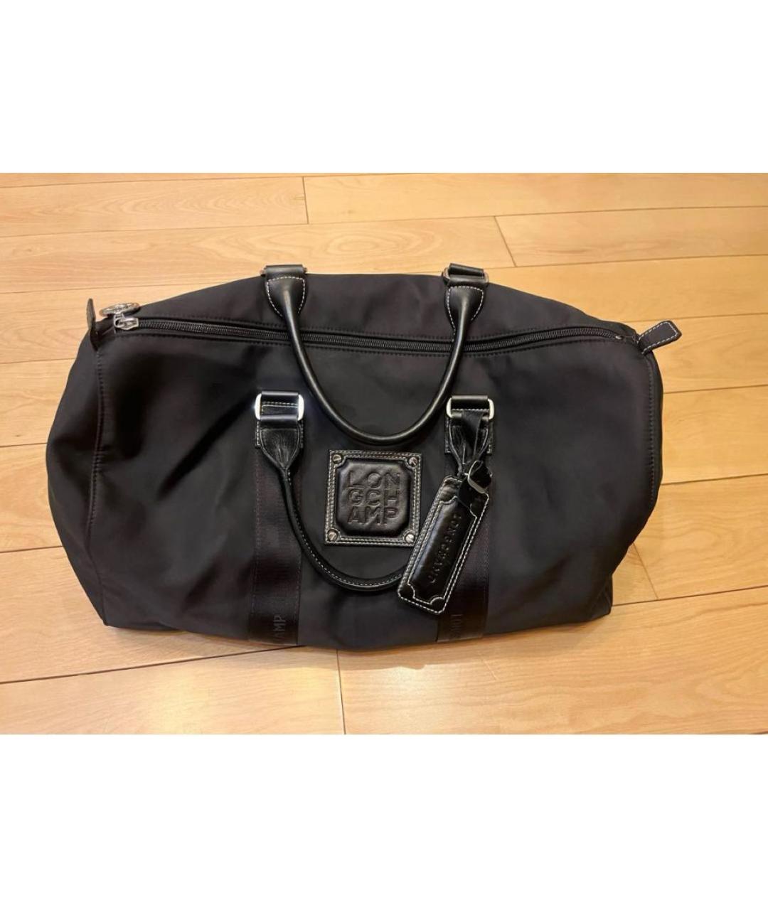 LONGCHAMP Черная тканевая дорожная/спортивная сумка, фото 2