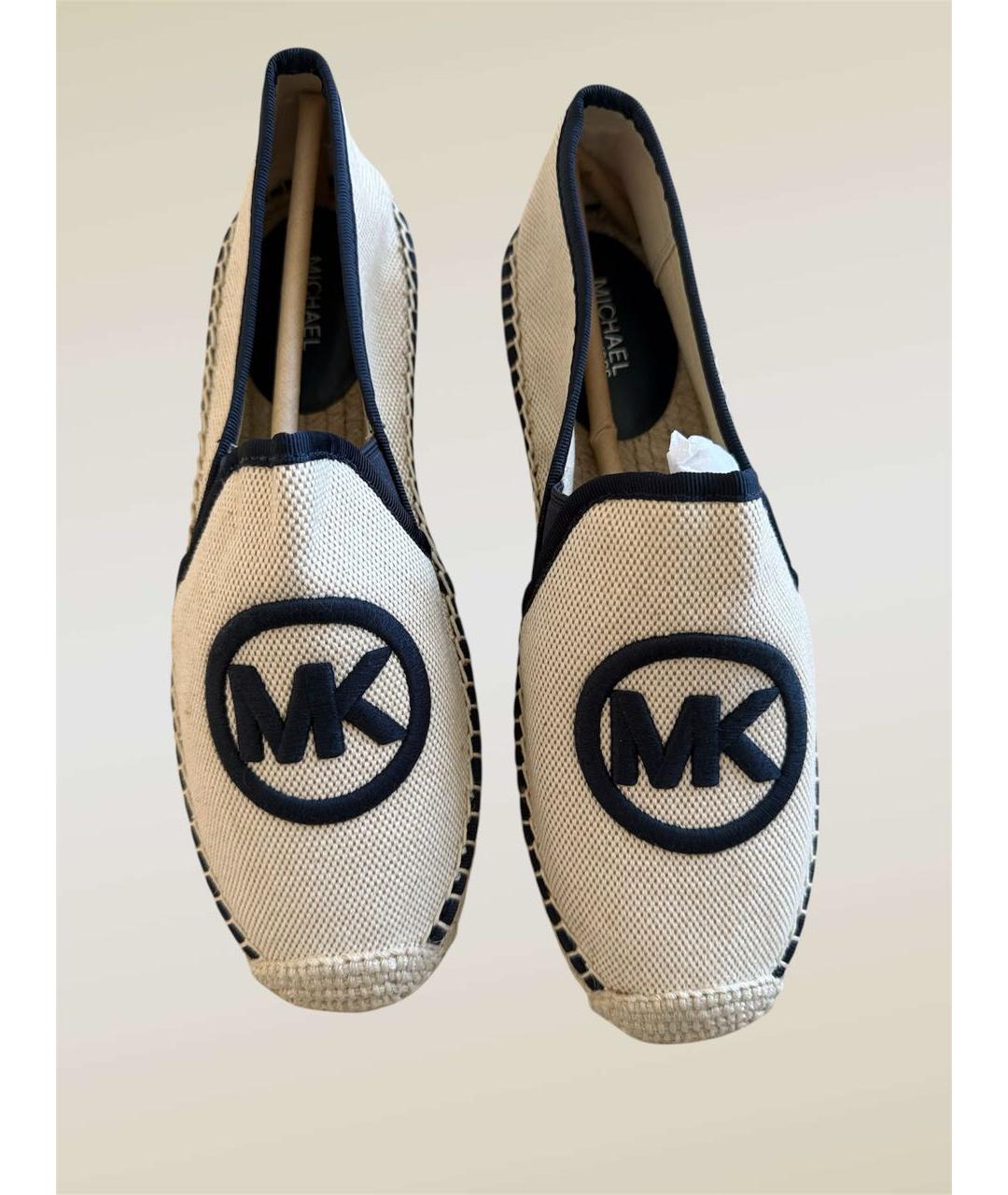 MICHAEL KORS Бежевые текстильные эспадрильи, фото 2