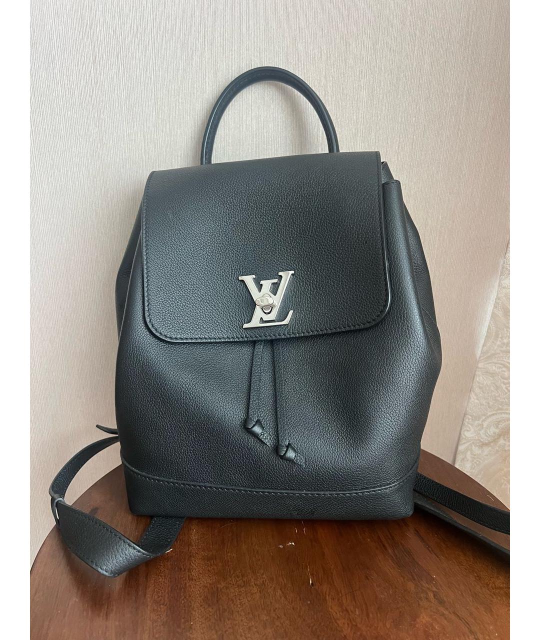 LOUIS VUITTON Черный кожаный рюкзак, фото 5