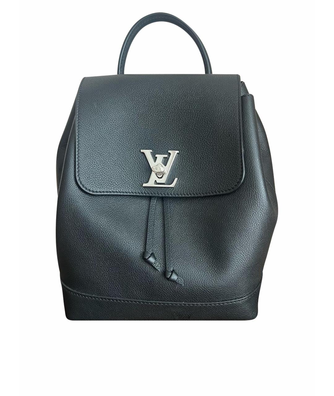 LOUIS VUITTON Черный кожаный рюкзак, фото 1