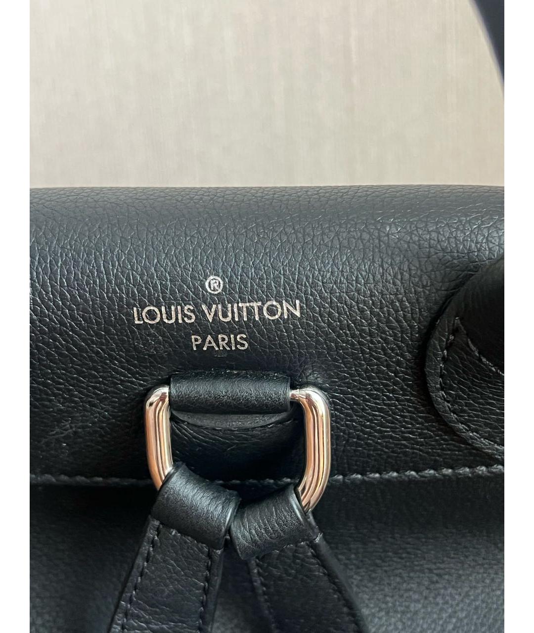 LOUIS VUITTON Черный кожаный рюкзак, фото 2