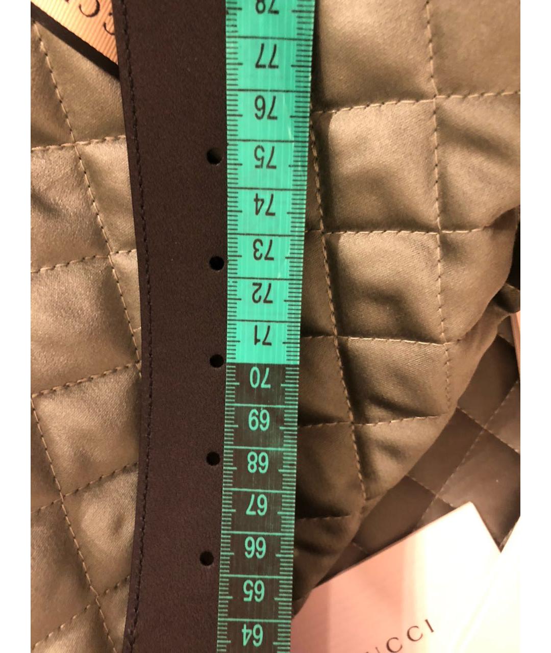 GUCCI Черный кожаный ремень, фото 7