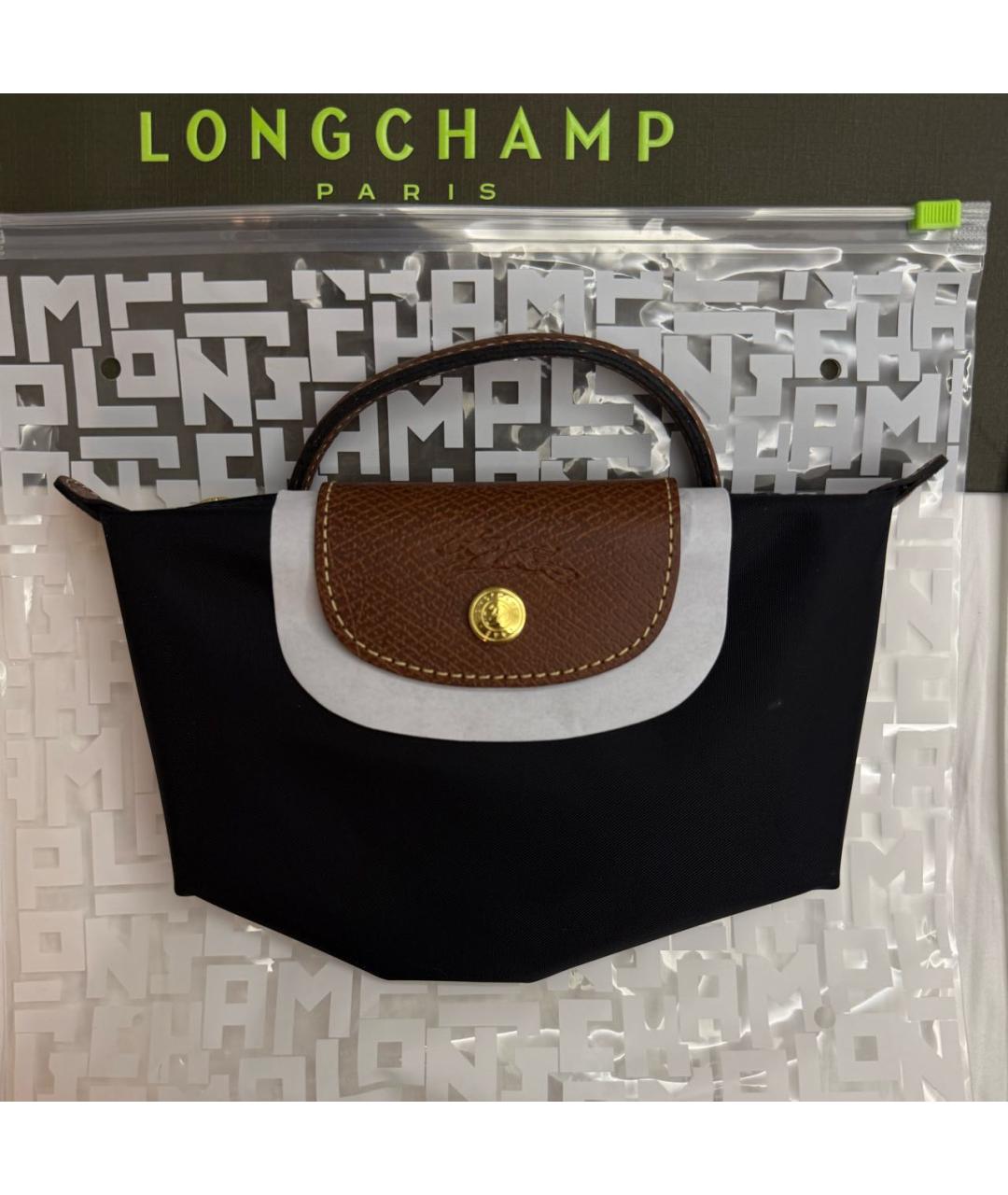 LONGCHAMP Черная сумка с короткими ручками, фото 5
