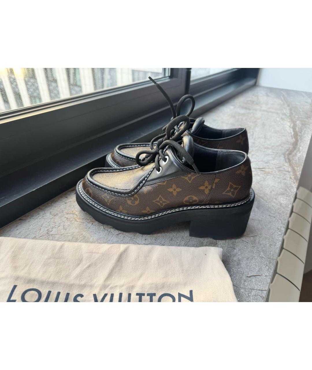 LOUIS VUITTON Коричневые брогги и оксфорды, фото 6