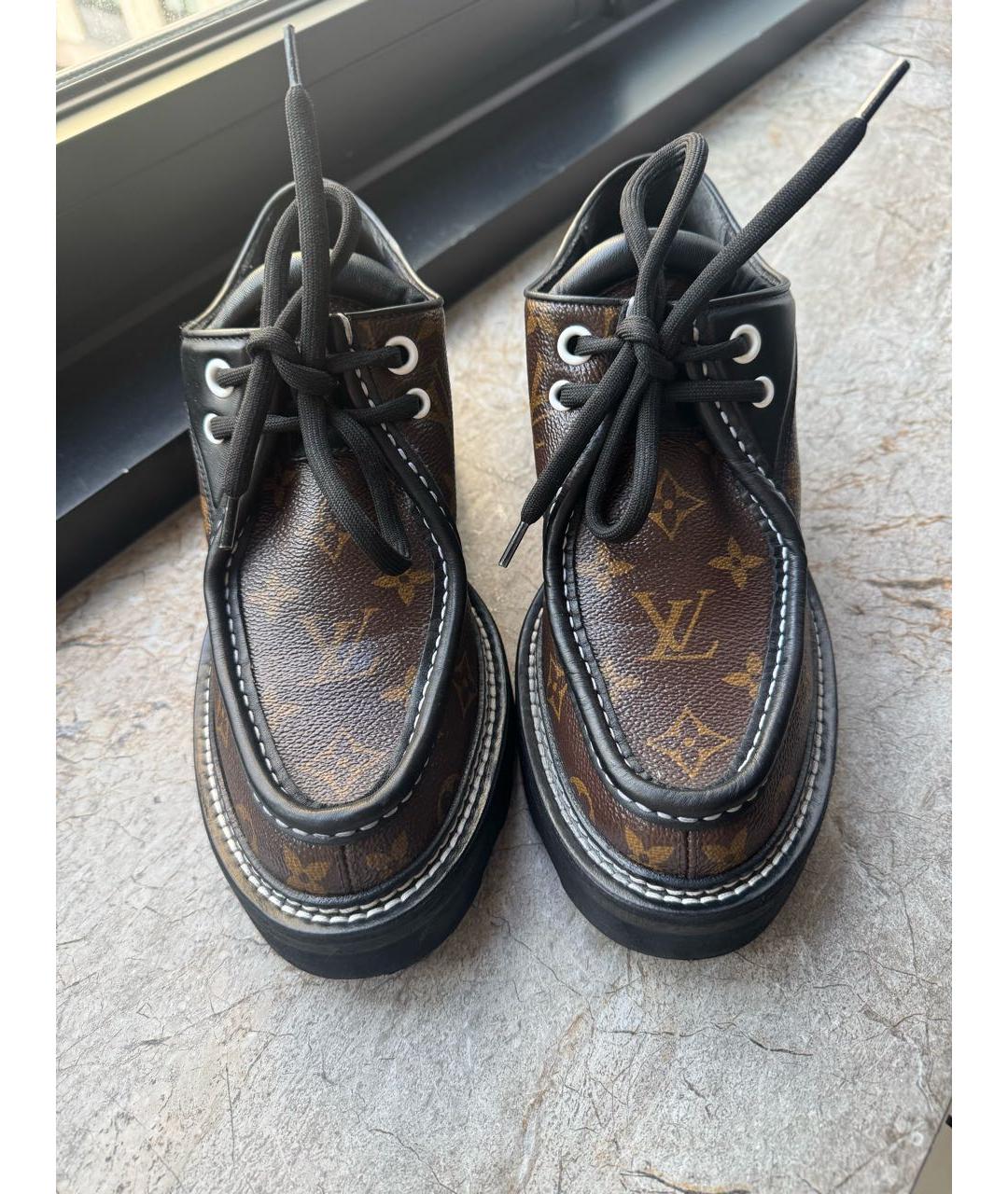 LOUIS VUITTON Коричневые брогги и оксфорды, фото 2