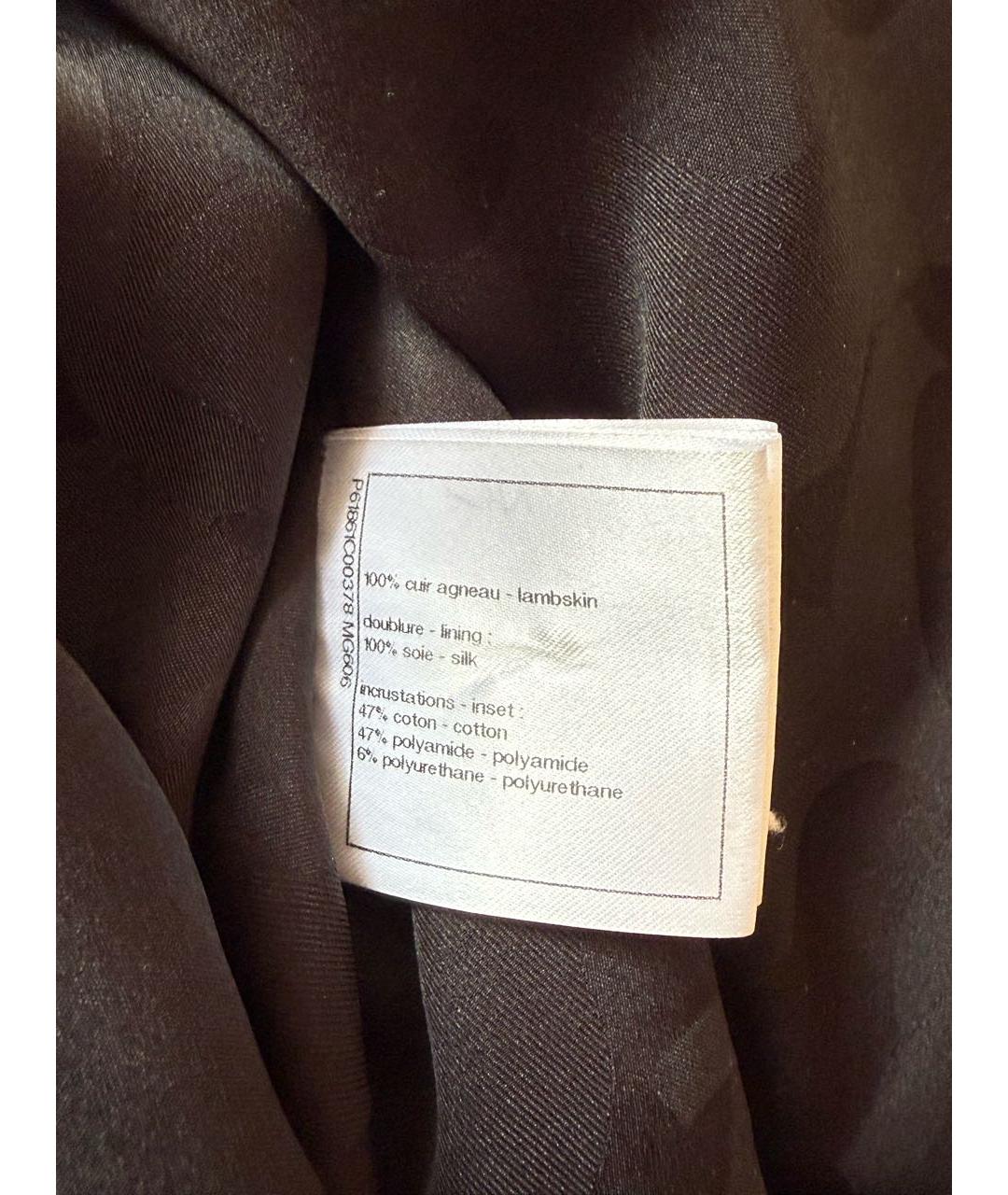 CHANEL Черная кожаная куртка, фото 5
