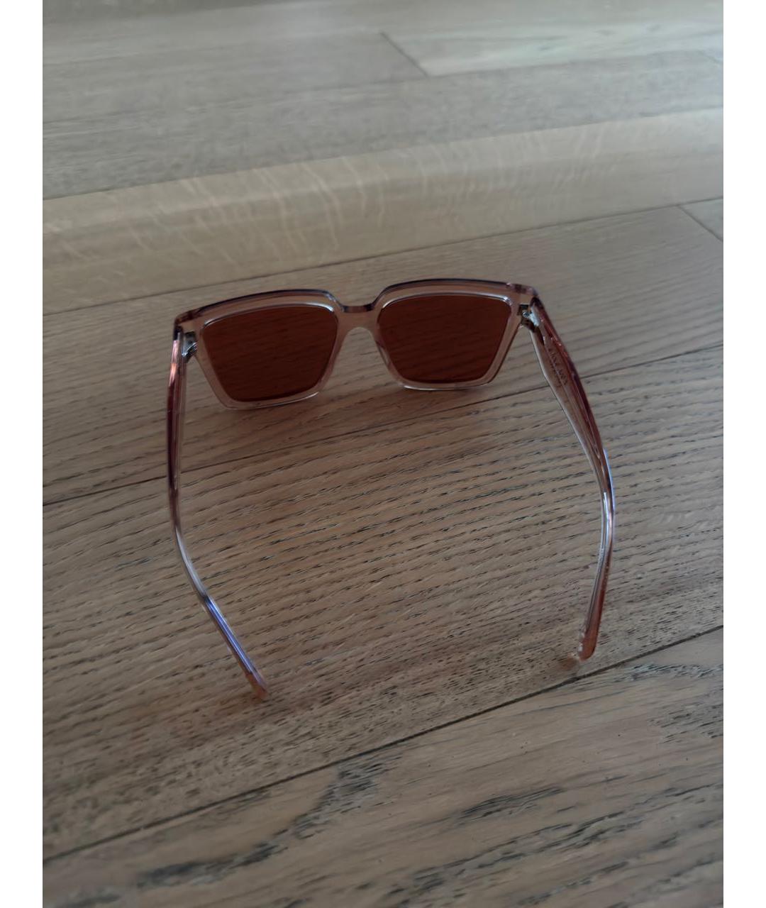 PRADA Коралловые пластиковые солнцезащитные очки, фото 3