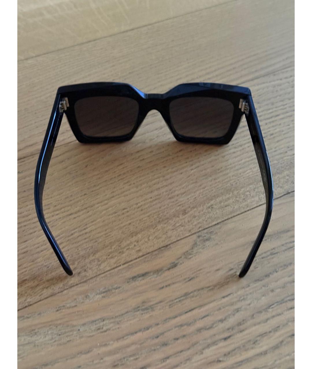CELINE Черные пластиковые солнцезащитные очки, фото 3