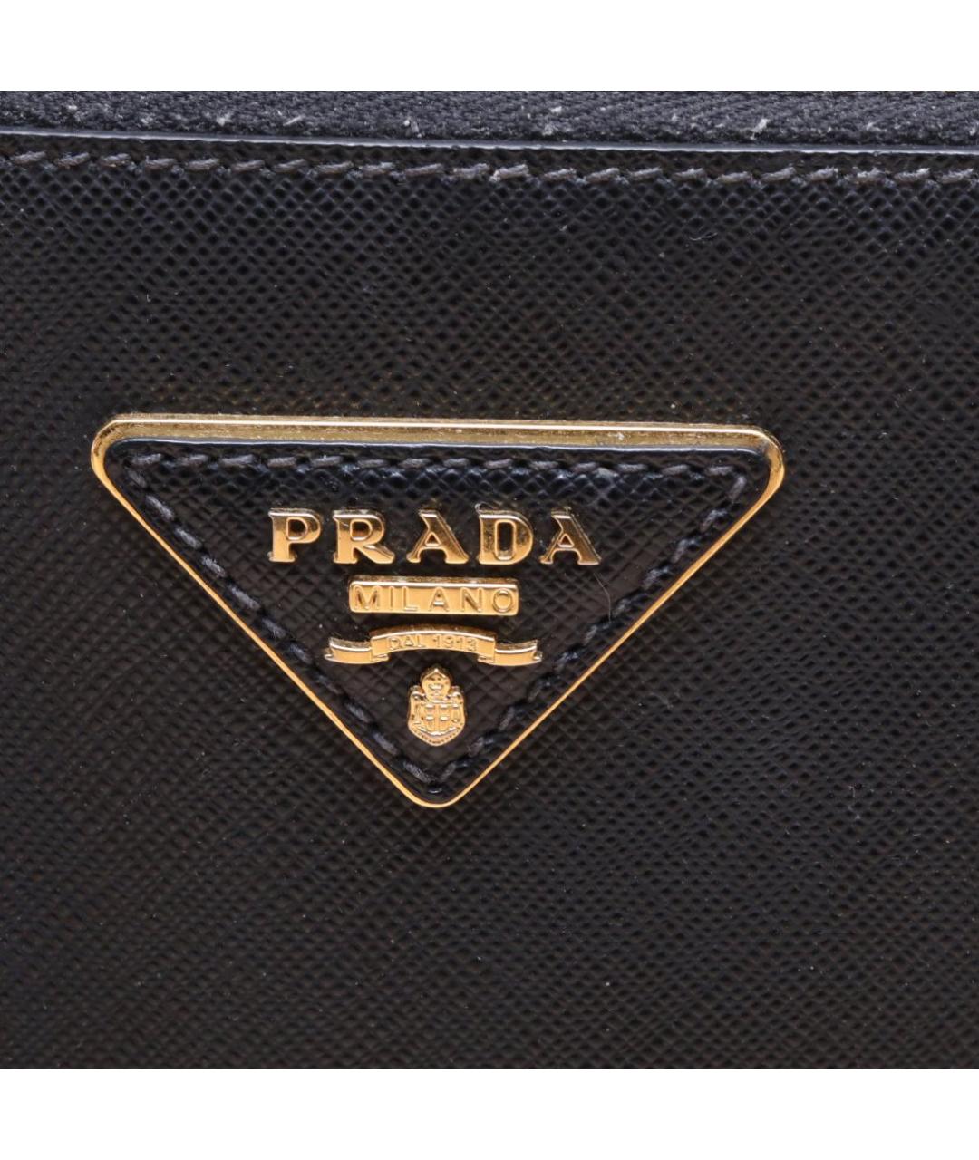 PRADA Черная кожаная сумка через плечо, фото 8