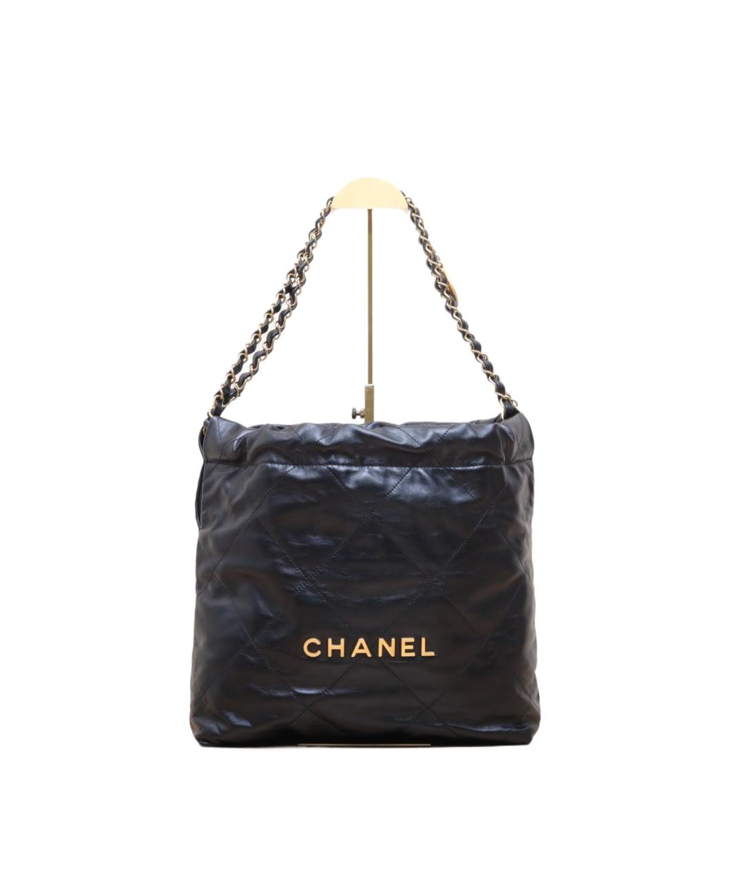 CHANEL Черная кожаная сумка тоут, фото 1