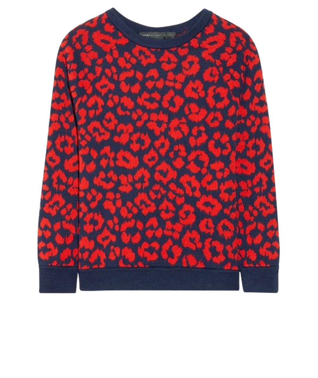 MARC BY MARC JACOBS Красный хлопко-эластановый джемпер / свитер, фото 1