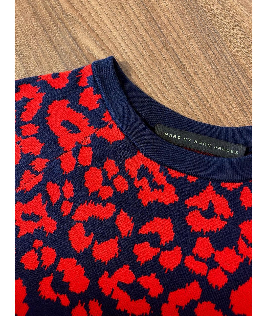MARC BY MARC JACOBS Красный хлопко-эластановый джемпер / свитер, фото 2