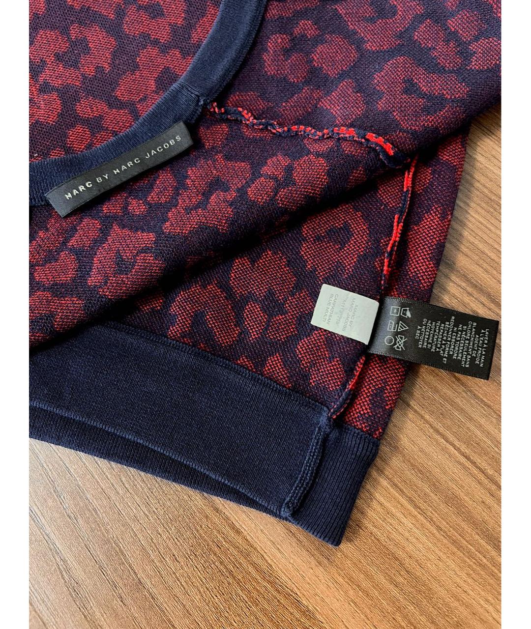 MARC BY MARC JACOBS Красный хлопко-эластановый джемпер / свитер, фото 6