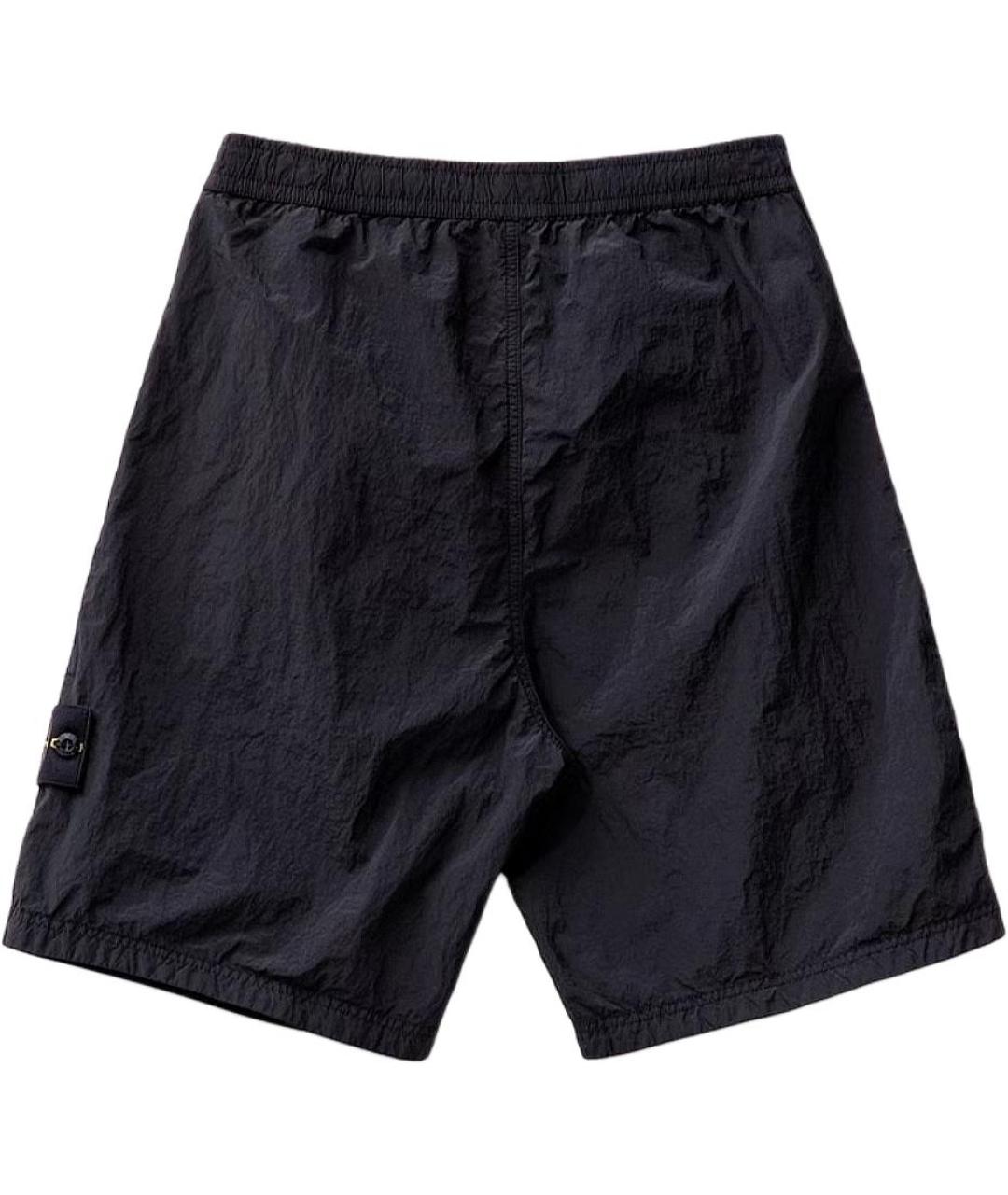 STONE ISLAND Черные шорты, фото 2