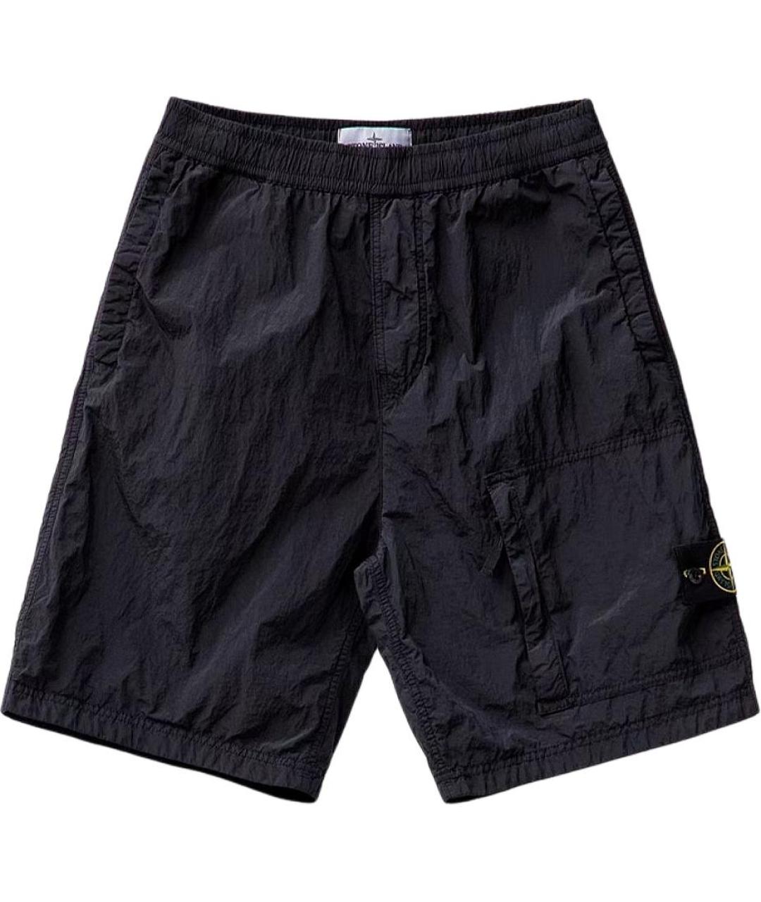 STONE ISLAND Черные шорты, фото 1