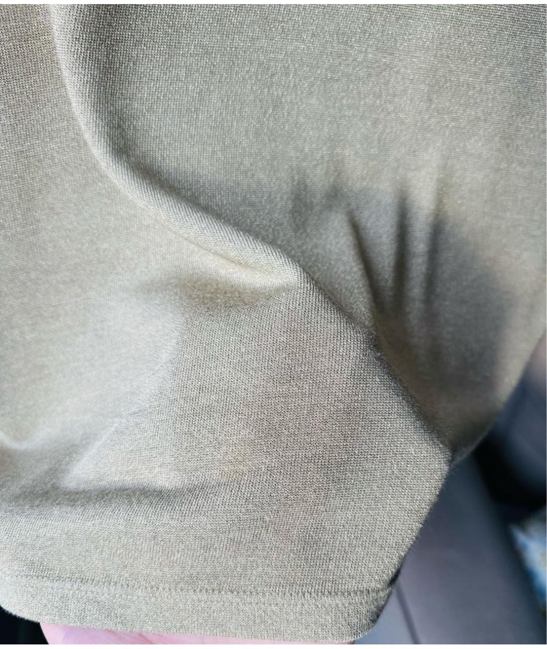 RALPH LAUREN Золотая вискозная футболка, фото 7