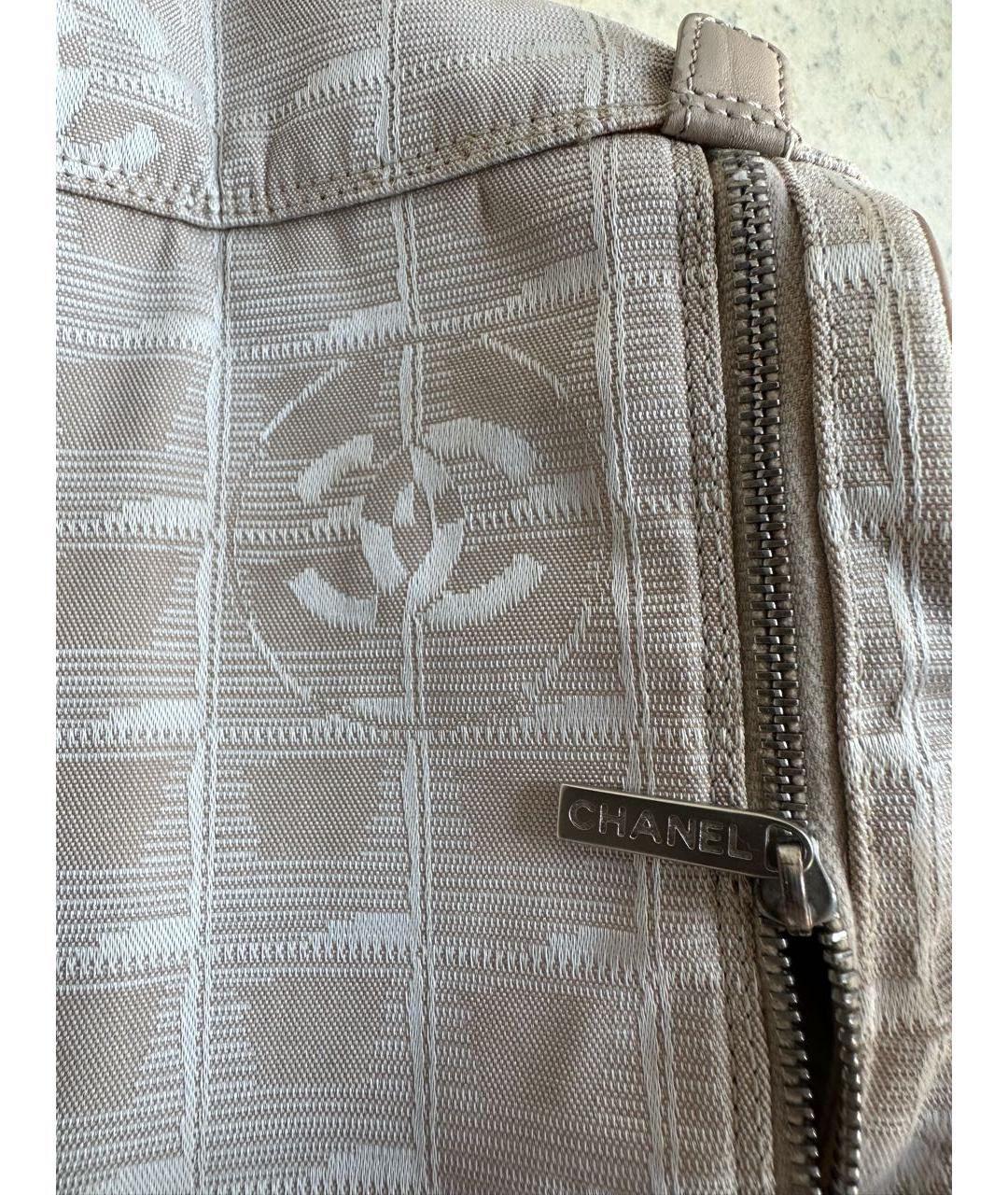 CHANEL Бежевая дорожная/спортивная сумка, фото 3